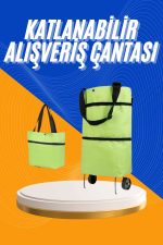 Alışveriş Çantası Katlanabilir Pazar Arabası Tekerlekli Pazar Arabası Katlanabilir - Görsel 5