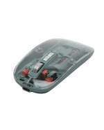 Bluetooth ve 2.4G USB Destekli Pilli Kablosuz Şeffaf Mouse - Görsel 5