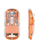 Sessiz Tıklamalı Şeffaf Mouse Bluetooth ve USB Uyumlu - Görsel 2