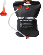 20 Litre Güneş Enerjili Kamp Duşu PVC Dayanıklı Taşınabilir Duş Torbası - Görsel 4