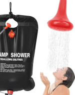 Solar Kamp Duşu 20 Litre Taşınabilir Şeffaf Su Seviyeli Dış Mekan Duş Sistemi - Görsel 2