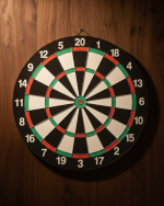 15 İnç Dart Tahtası Seti Dayanıklı Yapı 4 Metal Dart Oku - Görsel 5