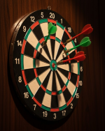 Kaliteli Ahşap 15 İnç Dart Tahtası Kolay Montajlı 4 Ok - Görsel 5