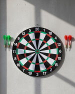Ev ve Oyun Alanları İçin Dart Tahtası 12 İnç 4 Dart Oku Dahil - Görsel 5