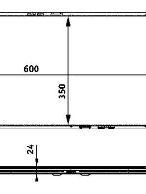 RADYATÖR CORSA C-COMBO-TIGRA 1.3 CDTI-1.7 CDTI(AC+MEK)(600x350x24)