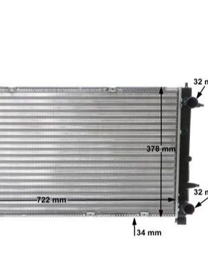 RADYATÖR TRANSPORTER T4 2.4-2.5 TDI(AC+KLİMASIZ+MEK+OTOM) (719x346x34)