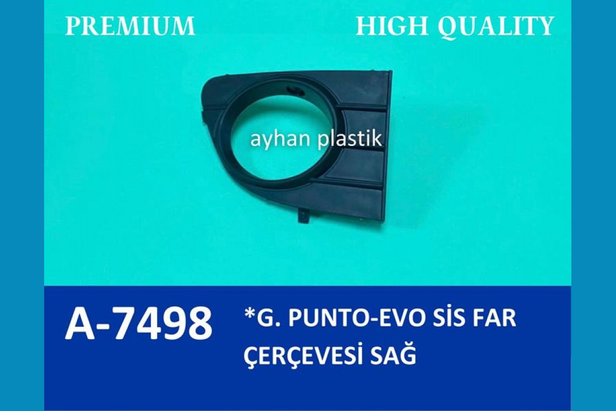 1805588_163946_815490519.jpg SİS FAR ÇERÇEVESİ KAPAĞI SİSLİ SOL GRANDE PUNTO-PUNTO EVO - Görsel 1