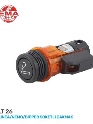 KOMPLE ÇAKMAK SOKETLİ LINEA-NEMO-BIPPER TURUNCU / 3 FİŞLİ