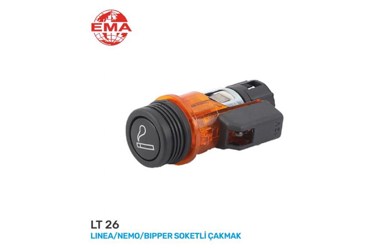 1809056_189346_379439754.jpg KOMPLE ÇAKMAK SOKETLİ LINEA-NEMO-BIPPER TURUNCU / 3 FİŞLİ - Görsel 1