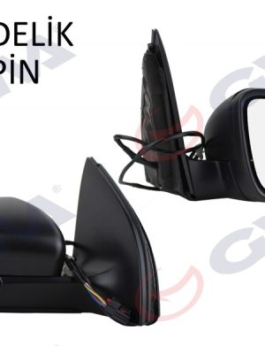 DIŞ DİKİZ AYNASI SAĞ GOLF 09 ELEKTRİKLİ ISITMALI SİNYALLİ KONVEKS 6 FİŞ VM- 6197EHPR