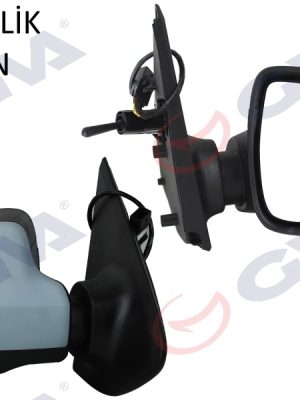 DIŞ DİKİZ AYNASI SAĞ SYMBOL-SANDERO 13 1 MEKANİK SİNYALLİ ASTARLI KONVEKS 2 FİŞ VM-6129PR