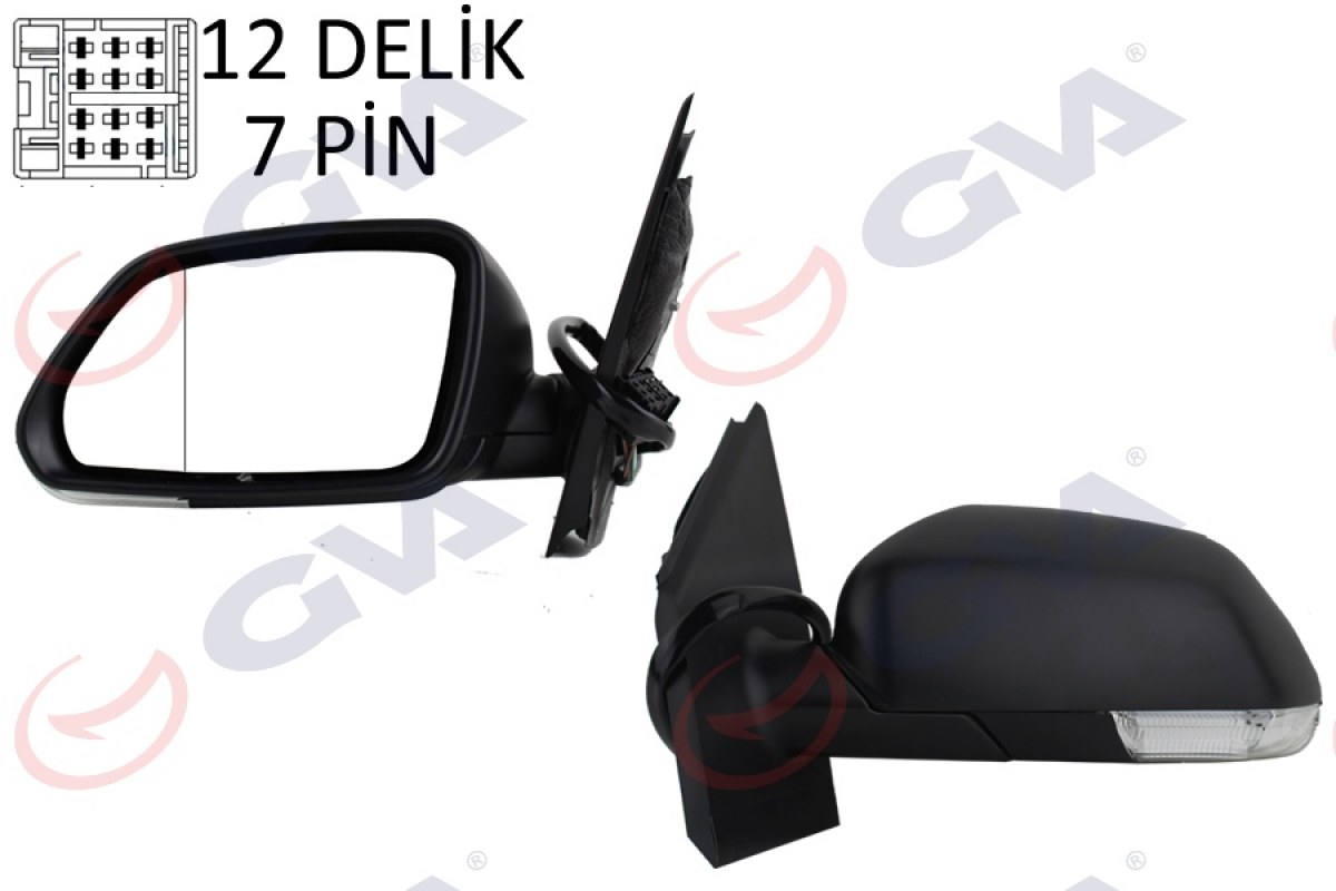 1811791_251722_630882707.jpg DIŞ DİKİZ AYNASI SOL POLO 05 ELEKTRİKLİ ISITMALI ASFERİK 5 FİŞ VM-377EHAL - Görsel 1