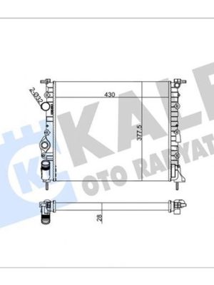 MOTOR SU RADYATÖRÜ [ RENAULT MEGANE 1.4/1.6 RTA-RTE (E7J) 2 SIRA AL+PL ]