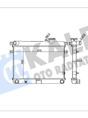 MOTOR SU RADYATÖRÜ [ TOFAŞ M131 YM 2 SIRA AL+PL ]