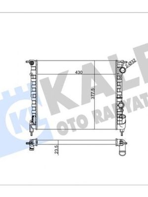 MOTOR SU RADYATÖRÜ [ RENAULT R19 1.4 GTX-GTE 2 SIRA AL+PL 1992-1995 KLİMASIZ ]