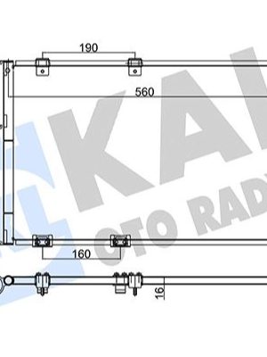 KLİMA RADYATÖRÜ KURUTUCULU [ OPEL ASTRA(G), ZAFIRA 1.2 16V/1.4 16V/1.6 16V/1.8 16V/2.0 16V (F75_) 580x378x16MM ]