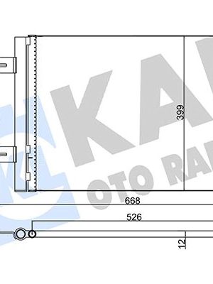 KLİMA RADYATÖRÜ KURUTUCULU [ RENAULT CLIO IV, DACIA DUSTER 2010-, SANDERO 2008-, LOGAN 2010- 1.2 16V/1.4/1.6/1.5 DCI 525X390X16MM ]