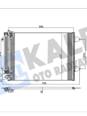 KLİMA RADYATÖRÜ [ PASSAT , PASSAT CC VII 1.4 / 1.8 / 2.0TSİ / 3.2 / 3.6FSİ 2005-2016 KURUTUCU İLE ]