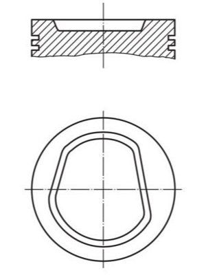 PISTON SEGMAN 76.51 MM STD 1.6 POLO AEE ALM