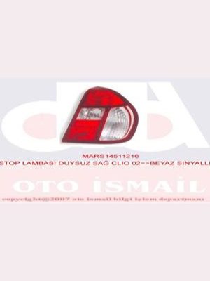 STOP LAMBASI SAĞ DUYSUZ BEYAZ SİNYALLİ [ RENAULT CLIO SYMBOL 2001-2004 ]
