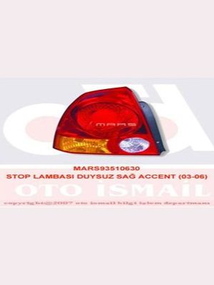STOP LAMBASI SAĞ DUYSUZ [ HYUNDAI ACCENT 2003 ]