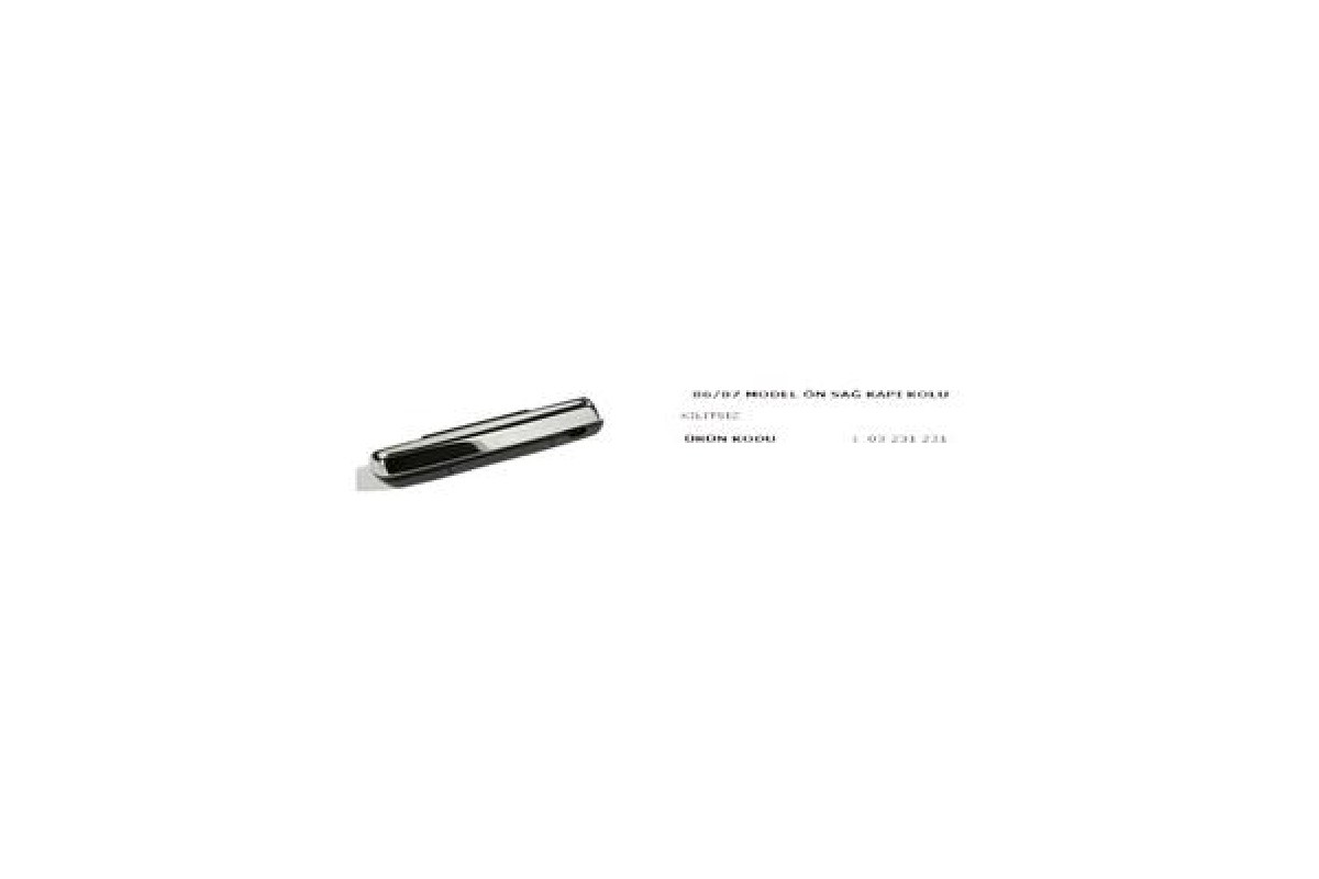 1815638_21638_289072184.jpg KAPI KOLU ÖN SAĞ KİLİTSİZ 86-87 MODEL KROM - Görsel 1