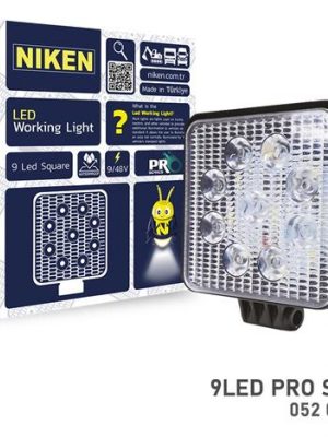 CALISMA LAMBASI 9 LEDLİ KARE 22-27 W