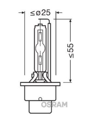 D2S 35W XENON AMPUL GAZ DEŞARJLI  (4150KW)