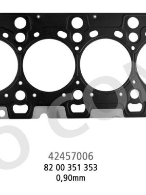 SİLİNDİR KAPAK CONTA CELİK (MLS) Y.MODEL 0,82mm KALİN MGN 1.5 DCİ (K9K 732-734-764-781)