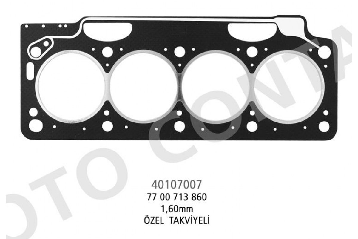 1817088_54013_539734454.jpg SİLİNDİR KAPAK CONTA (LPGLİ ARACLARA OZEL TAKVİYELİ 1,60mm BEYAZ) R11-R21 1700 - Görsel 1