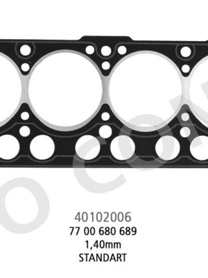 SİLİNDİR KAPAK CONTA R12 1400 SİYAH