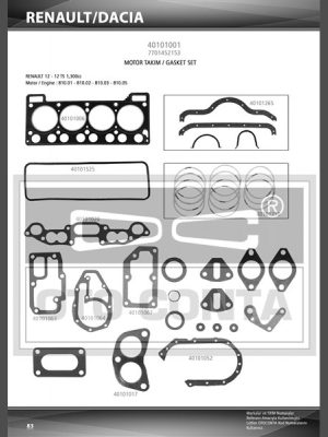 MOTOR TAKIM CONTA 1300 RENAULT R12