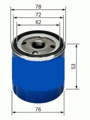 YAĞ FİLTRESİ (KÜÇÜK TİP) [ RENAULT MEGANE I, II, II, CLIO I, II, II, FLUENCE, KANGOO, R9, R19, LOGAN, SANDERO-DUSTER EURO6 ]