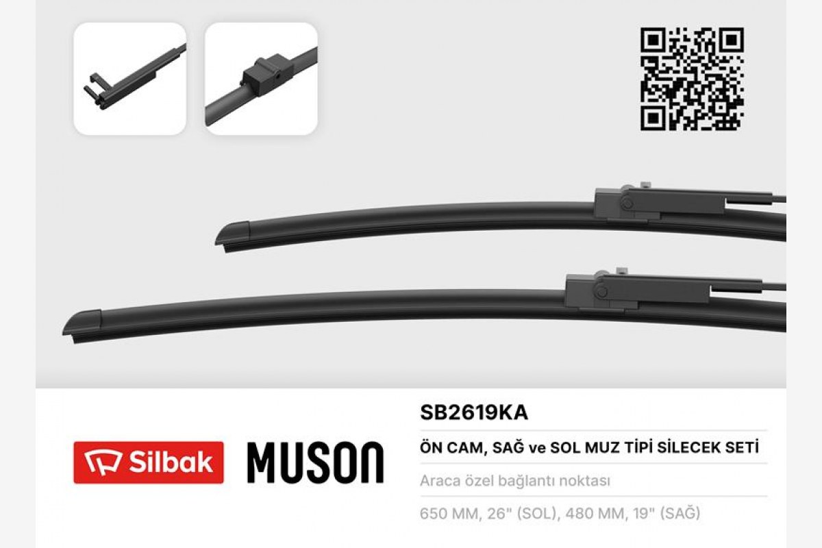 1820041_81754_748070846-1.jpg SİLECEK SÜPÜRGESİ MUZ TİPİ CITROEN C5 12/03 03/08 - Görsel 1