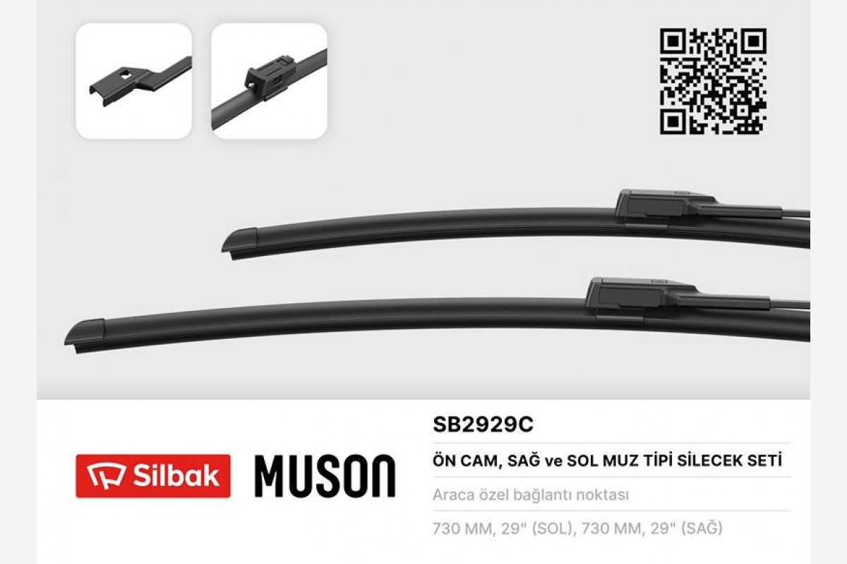1820052_441806_300640917.jpg SİLECEK SÜPÜRGESİ 725/725mm MUZ TİPİ FOCUS III SEDAN 04/11 YENI KASA - Görsel 1