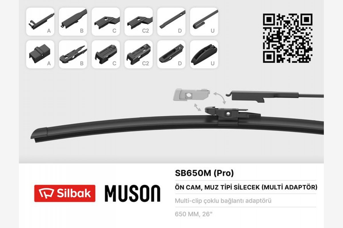 1820119_66288_920003533.jpg SİLECEK SÜPÜRGESİ MUZ TİPİ 650MM A, B, C, D VE U TİP KOLLARA UYGUN SİLECEK SÜPÜRGESİ - Görsel 1