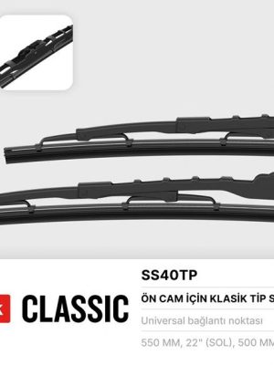 SİLECEK SÜPÜRGESİ TELLİ TİP 550-500 MM FORD CONNECT, RENAULT MEGANE 1, RENAULT SYMBOL YENİ KASA (09/12-) (25 TAKIM)