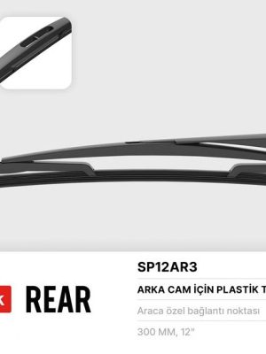 SİLECEK SÜPÜRGESİ ARKA CITROEN C1 (06/05-), DODGE NİTRO (06/07-), PEUGEOT 107 (06/05-), RENAULT TWİNGO I (03/93-05/07), TOYOTA AYGO (02/05-), YARİS P1 (01/01-08/06)