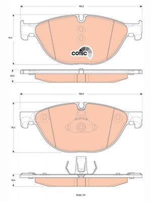 FREN DİSK BALATASI ÖN [ BMW F01 , F02 , F07 , F10 530İ / 535İ / 550İ / 750İ 2010-2014 ]
