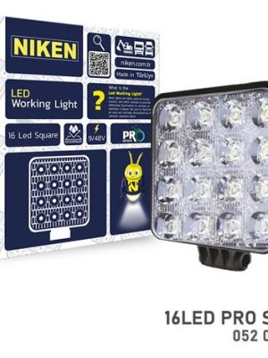 CALISMA LAMBASI 16 LEDLİ KARE