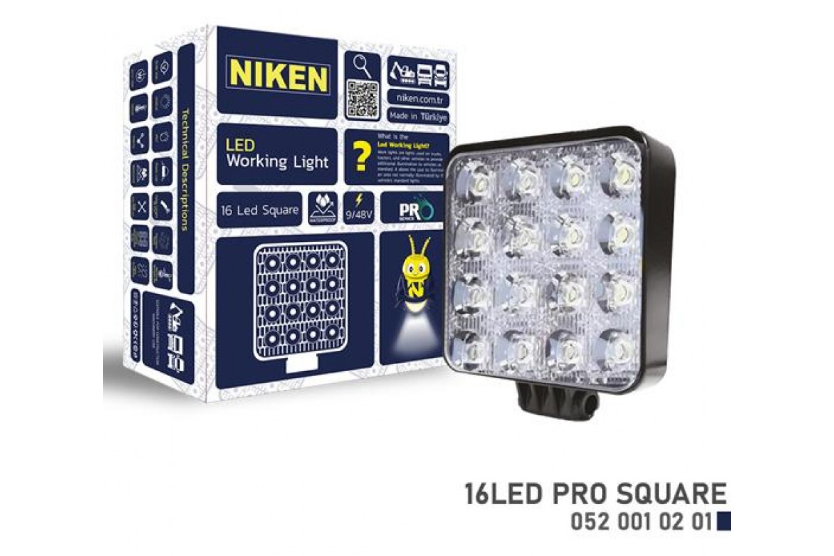 1823741_593974_737331620.jpg CALISMA LAMBASI 16 LEDLİ KARE - Görsel 1