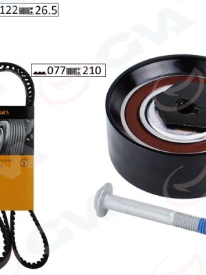 TRİGER SETİ 122x26.5-077x210 TRANSPORTER T4 2.4D 90-03 AJA K065323XS 2 KAYIŞ 1 GERGİ