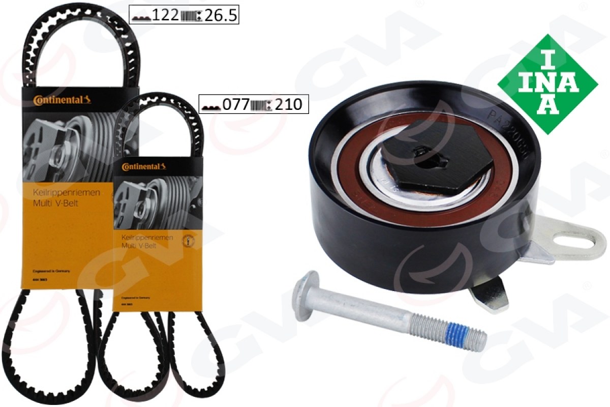1827212_949463_248358709.jpg TRİGER SETİ 122x26.5-077x210 TRANSPORTER T4 2.4D 90-03 AJA K065323XS 2 KAYIŞ 1 GERGİ - Görsel 1