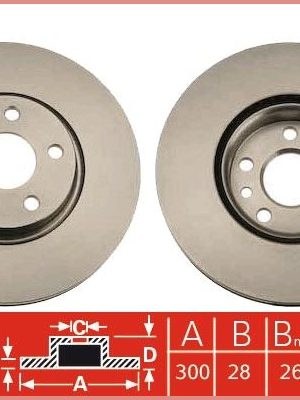 ÖN FREN AYNASI MONDEO 07 SMAX07 GALAXY 06 VOLVO S60 10 S80 07 V60 V70II XC70 FREELANDER 2.2 300MM
