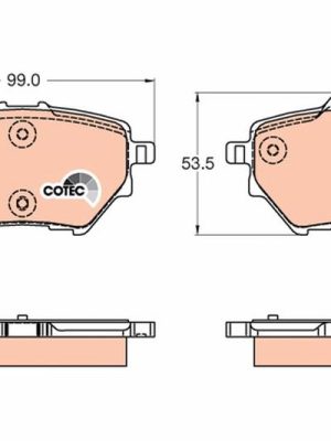 ARKA BALATA C4 PİCASSO II-C4 GRAND PİCASSO II 1.6 VTİ-1.6 THP 13 P308 FREN DİSKİ ÇAPI: 268mm İÇİN