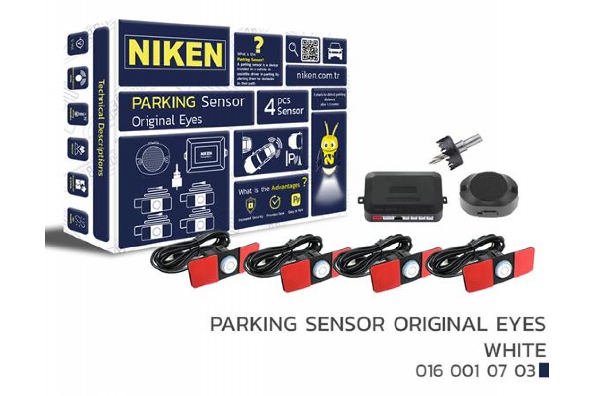 1832283_960795_889791970.jpg PARK SENSÖRÜ ORJİNAL SENSÖR VE SES IKAZLI BEYAZ - Görsel 1