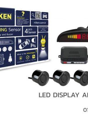 PARK SENSÖRÜ LED EKRAN SES İKAZLI SİYAH