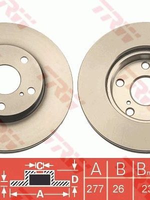 ÖN FREN AYNASI AURIS-COROLLA 1.4D 12 5B 277mm