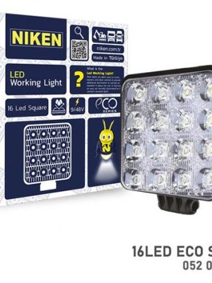 CALISMA LAMBASI ECO 16 LEDLİ KARE