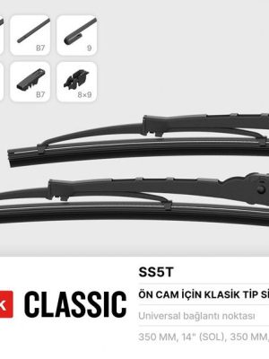 SİLECEK SÜPÜRGESİ 350MM ANADOL-FORD TAUNUS-MURAT SERÇE-SKODA1202-LADA SAMARA ARKA CAM